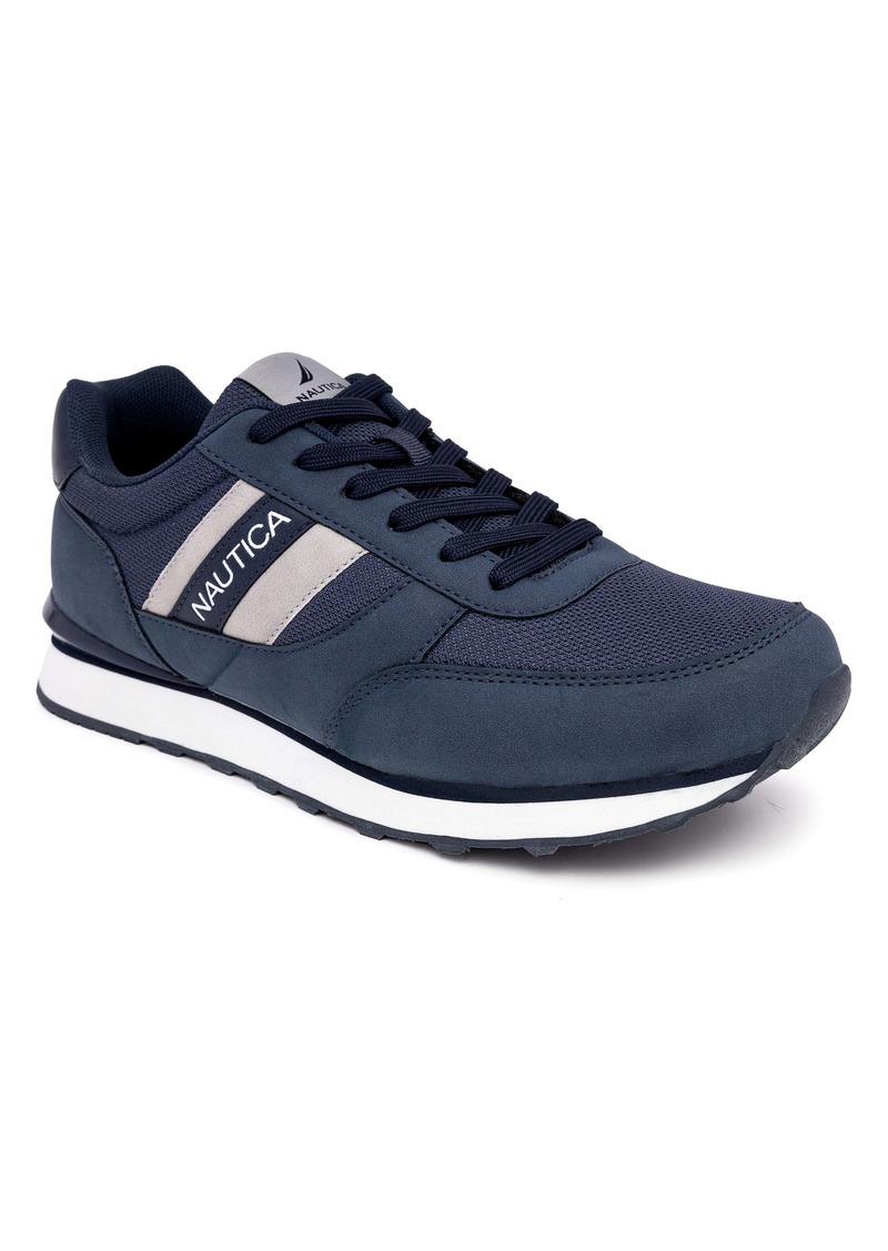 Nautica Mens Logo Lace-Up Sneaker