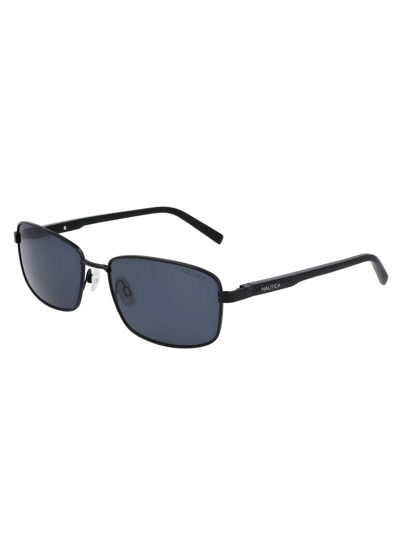 Nautica Mens Logo Rectangle Sunglasses