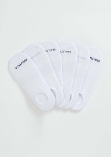 Nautica Mens Logo Stretch Liner Socks, 6-Pack