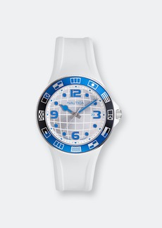 Nautica Men\'s Lummus Beach Naplbs903 White Silicone Quartz Fashion Watch - ONE SIZE