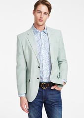 Nautica Men's Modern-Fit Chambray Sport Coat - Yellow