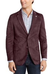 Nautica Men's Modern-Fit Faux-Suede Sport Coat - Bright Blue