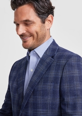 Nautica Men's Modern-Fit Pattern Sport Coat - Blue Windowpane