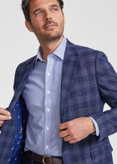 Nautica Men's Modern-Fit Pattern Sport Coat - Blue Windowpane