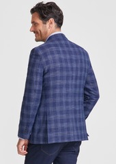 Nautica Men's Modern-Fit Pattern Sport Coat - Blue Windowpane