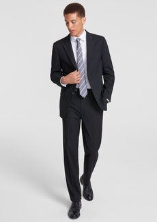 Nautica Men's Modern-Fit Stretch Suit - Black Stripe