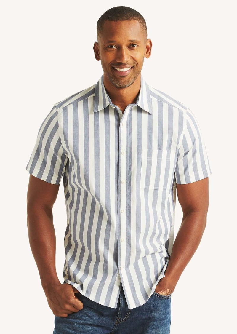 Nautica Mens Nautica Jeans Co. Striped Short-Sleeve Shirt