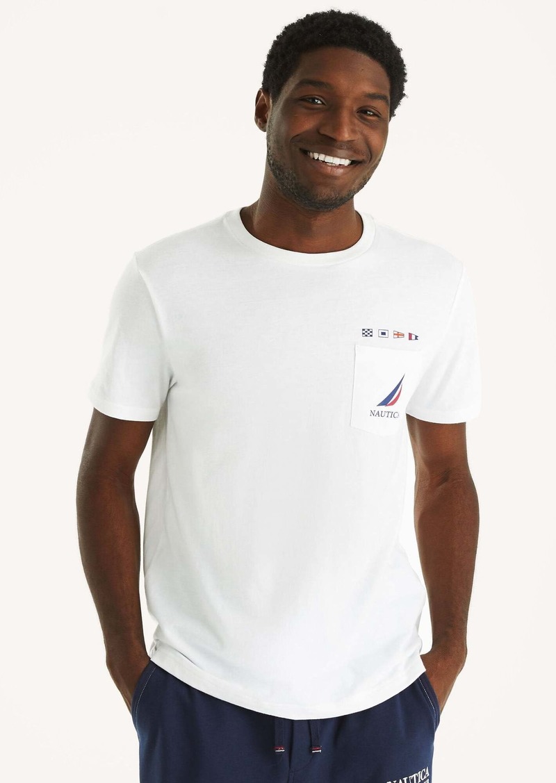 Nautica Mens Nautica Team Graphic T-Shirt