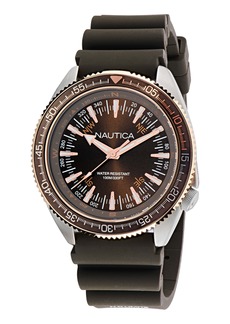 Nautica Mens Nautica Vintage 3-Hand Silicone Watch