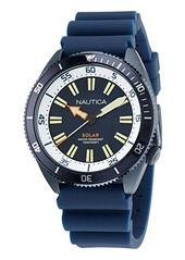 Nautica Mens Nautica Vintage Silicone Quartz Analog Watch
