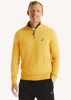 Nautica Mens Navtech Quarter-Zip Sweater