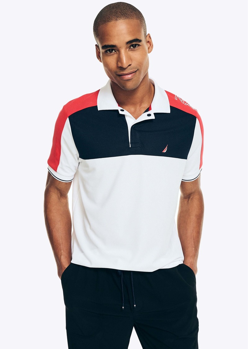 Nautica Mens Navtech Sustainably Crafted Classic Fit Polo