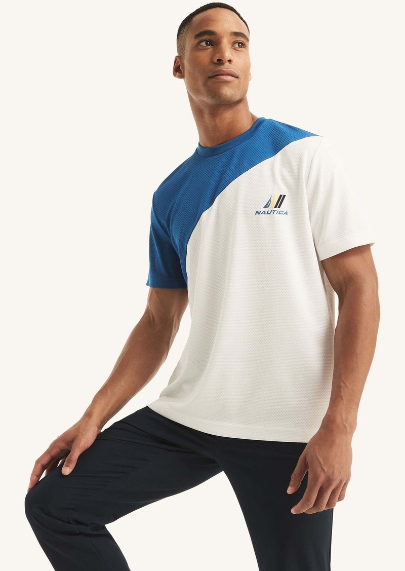 Nautica Mens Navtech Sustainably Crafted Colorblock T-Shirt