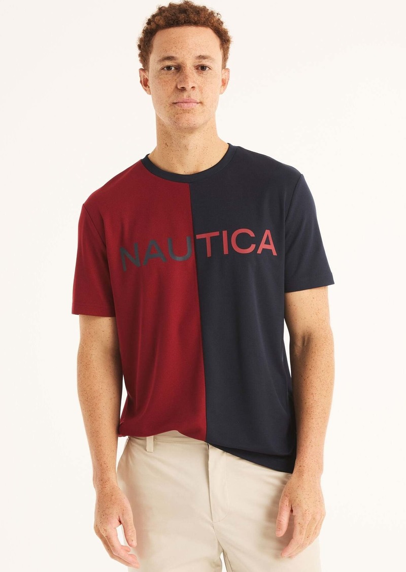 Nautica Mens Navtech Sustainably Crafted Crewneck Logo T-Shirt