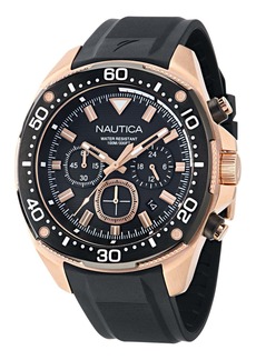 Nautica Mens Nct Blue Sail Chronograph Silicone Watch