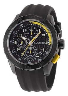 Nautica Mens Nst 101 Recycled Silicone Chronograph Watch