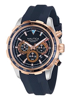 Nautica Mens Nst Silicone Chronograph Watch