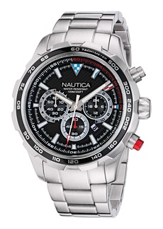 Nautica Mens Nst Stainless Steel Chronograph Watch