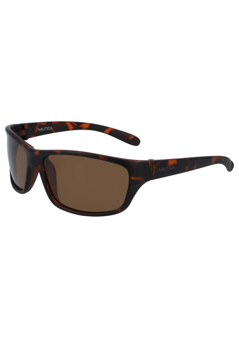 Nautica Mens Oversized Sunglasses With Tortoise Frame