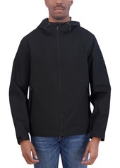 Nautica Men's Packable Full-Zip Hooded Jacket - Black