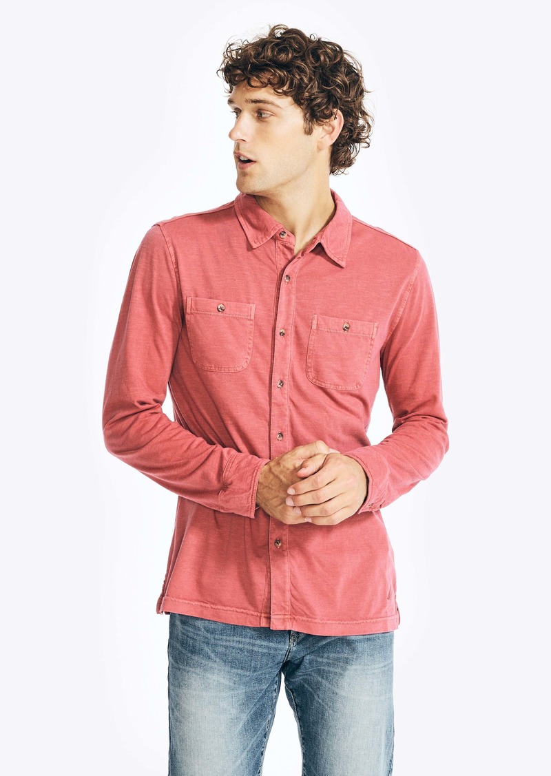 Nautica Mens Patch Pocket Shirt