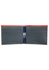 Nautica Men's Pop J Class Bifold Wallet - Navy, Red