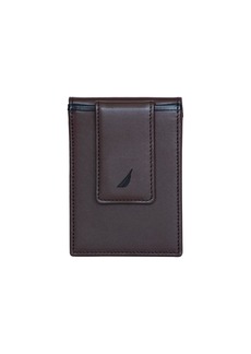 Nautica Men's Pop J Class Front Pocket Wallet - Black, Brown