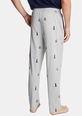 Nautica Men's Printed Cotton Pajama Pants - Lighthouse-Grey Heather