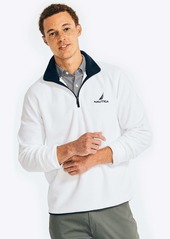 Nautica Mens Quarter Zip Nautex Fleece Pullover