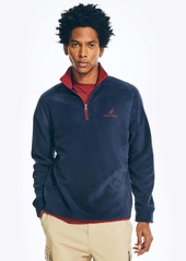 Nautica Mens Quarter Zip Nautex Fleece Pullover