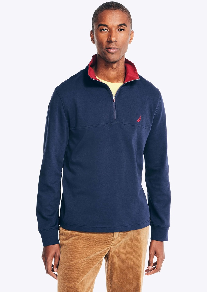 Nautica Mens Quarter-Zip Sweatshirt