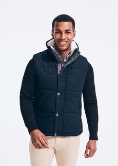 Nautica Mens Quilted Wool Vest