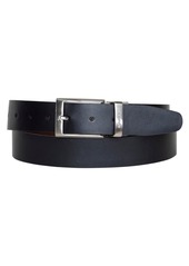 Nautica Men's Reversible Double Stitch Leather Belt - Black, Brown