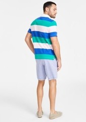 Nautica Mens Rugby Stripe Polo Shirt Seersucker Shorts