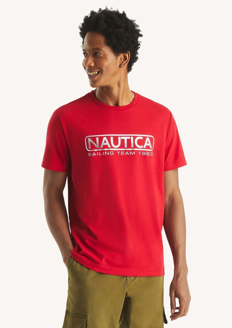 Nautica Mens Sailing Team Graphic T-Shirt