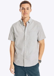 Nautica Mens Short-Sleeve Oxford Shirt