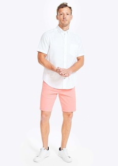 Nautica Mens Short-Sleeve Oxford Shirt