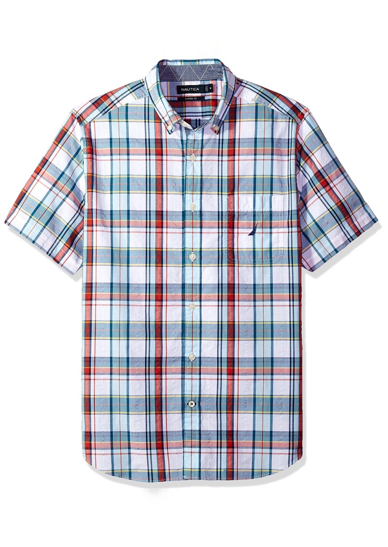 nautica men's short sleeve shirts