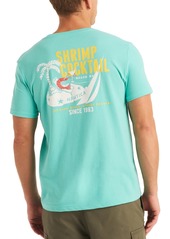 Nautica Men's Shrimp Cocktail Short Sleeve Crewneck Graphic Tee - Aqua Lagoon