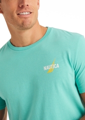 Nautica Men's Shrimp Cocktail Short Sleeve Crewneck Graphic Tee - Aqua Lagoon