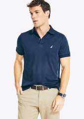 Nautica Mens Slim Fit Interlock Deck Polo