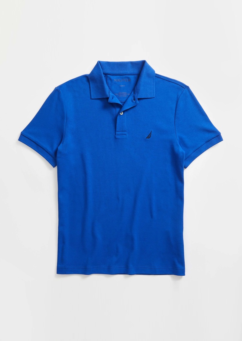 Nautica Mens Slim Fit Interlock Polo