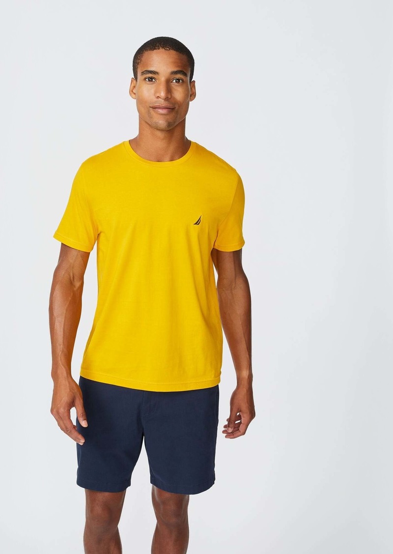 Nautica Mens Solid Crewneck T-Shirt