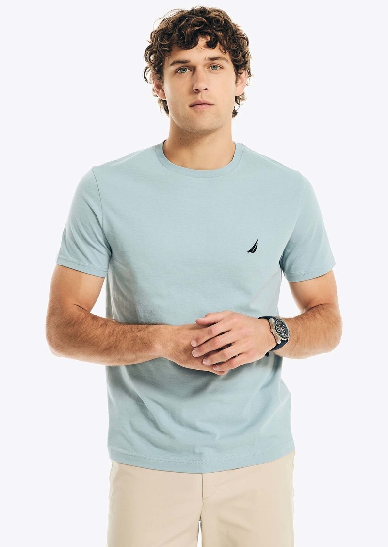 Nautica Mens Solid Crewneck T-Shirt