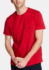 Nautica Men's Classic-Fit Solid Crew Neck Pocket T-Shirt - Nautica Red