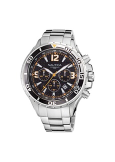 Nautica Mens Stainless Steel Chronograph Watch