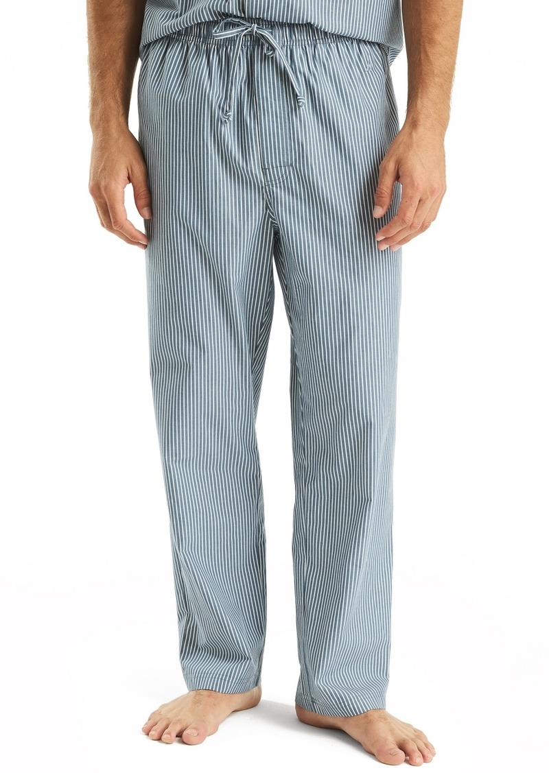 Nautica Men's Striped Poplin Pajama Pants - Ensign Blue