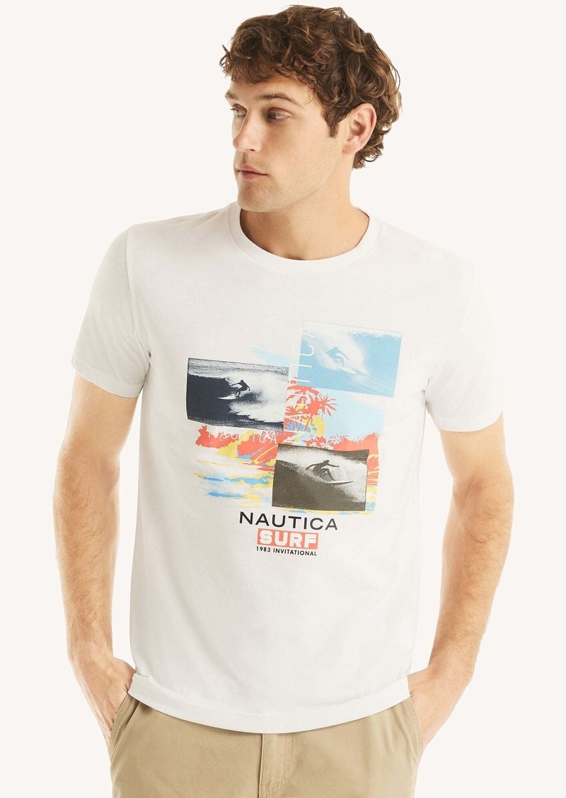 Nautica Mens Surf 1983 Invitational Graphic T-Shirt