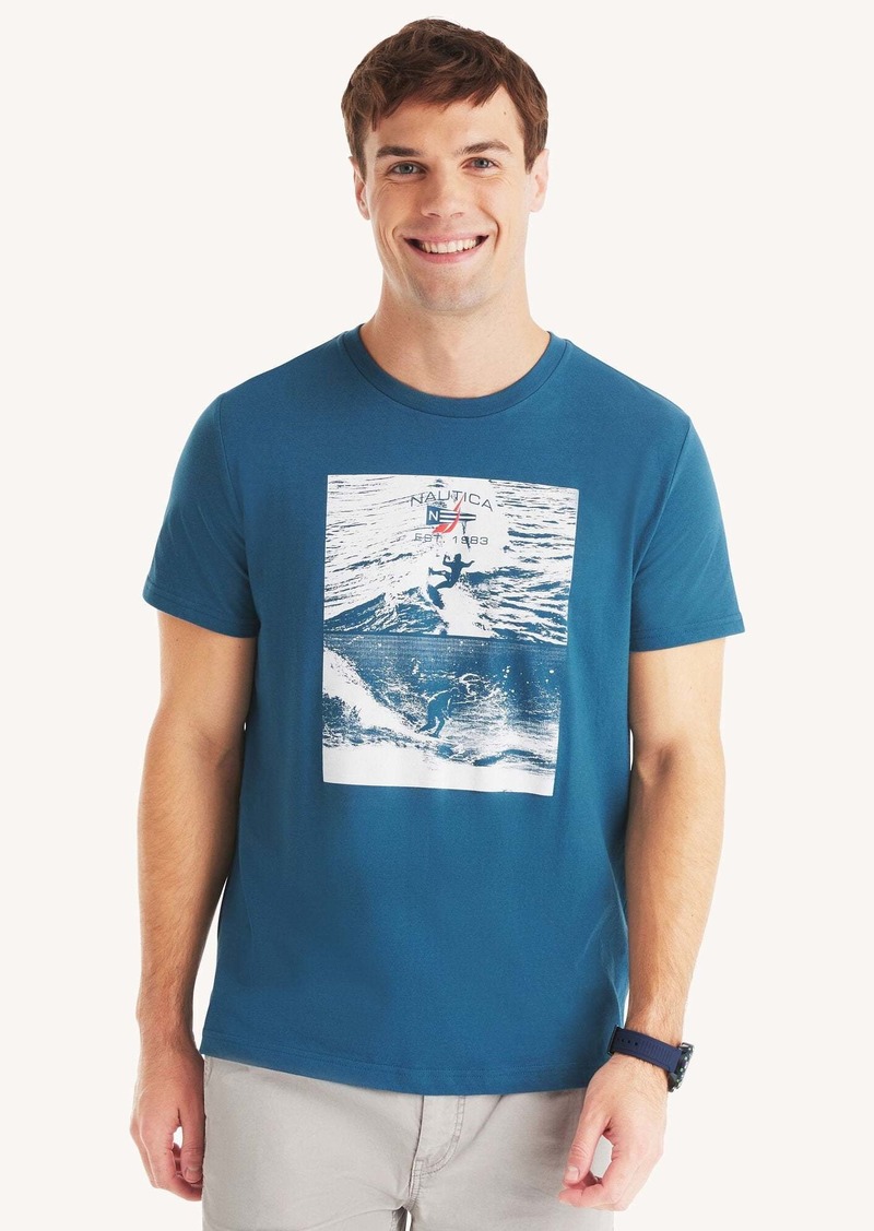 Nautica Mens Surfing Graphic T-Shirt