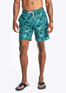 Nautica Mens Sustainably Crafted 8 Tropical Print Swim